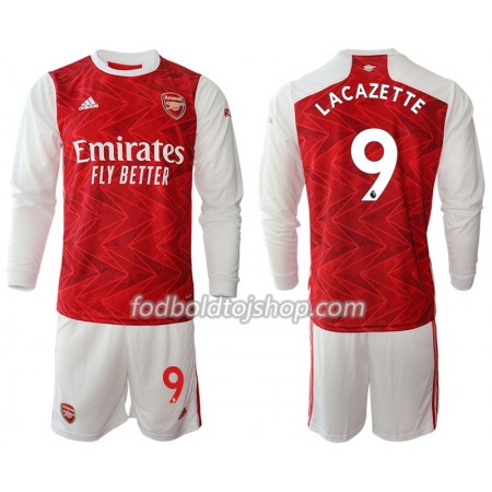 Arsenal Alexandre Lacazette 9 Børn Hjemme Fodboldsæt 2020-21 L/S (+ Korte bukser)